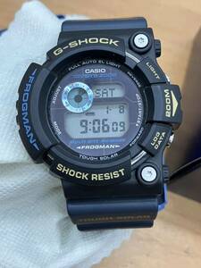 未使用品 カシオ G-SHOCK 腕時計 GW-200TC フロッグマン トリプルクラウン サーフィン デジタル タフソーラー メンズ ブラック b294