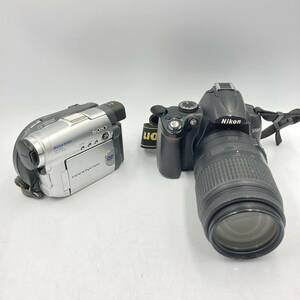 11/10 TC-C484★カメラ 2点おまとめ★SONY/Nikon D5000/ビデオカメラ/デジタルカメラ/55-300mm/付属品/DA4 DD5