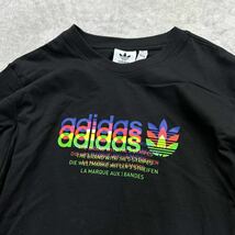 【格安送料】新品未使用 adidas Originals Lサイズ アディダス オリジナルス ロンT シャツ トップス ハイパーリアル ブラック 黒 正規品_画像2