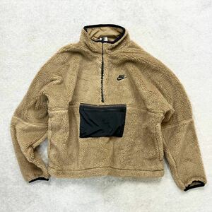 新品未使用 NIKE 2XLサイズ ナイキ アノラック ジャケット ボア 保温 ハイロフトフリース 裏地メッシュ 秋冬 アウター 人気 国内正規品