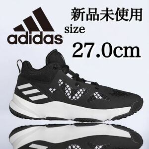 新品未使用 adidas 27.0cm アディダス PRO N3XT バスケットボール バッシュ スニーカー シューズ ブラック 黒 メッシュ バスケ 箱有り