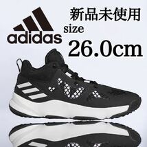 新品未使用 adidas 26.0cm アディダス PRO N3XT バスケットボール バッシュ スニーカー シューズ ブラック 黒 メッシュ バスケ 箱有り_画像1