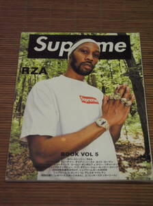 ステッカー付き Supreme BOOK VOL.5　RZA シュプリーム