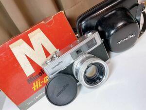440 MINOLTA ミノルタ Hi-matic7 ROKKOR-PF 1:1.8 f=45mm SEIKOSHA-LA フィルムカメラ 未チェックジャンク
