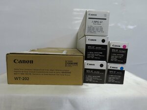 【大阪発】【CANON】純正未使用トナー ☆NPG67☆ 3色 (K×3,Ｃ×1,M×1) 5本セット + 回収BOX（WT-202）×1 (5610)