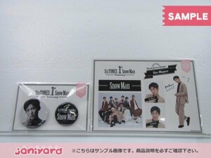 Snow Man 目黒蓮 Johnnys’ ISLAND STORE 1st Anniversary 缶バッジセット/ステッカーセット 未開封 [美品]