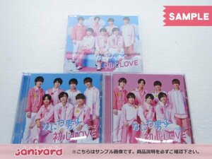 なにわ男子 CD 3点セット 初心LOVEうぶらぶ 初回限定盤1(CD+Blu-ray)/2(CD+Blu-ray)/通常盤 [難小]