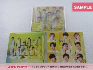 Snow Man CD 3点セット HELLO HELLO 初回盤A/B/通常盤(初回スリーブ仕様) [難小]