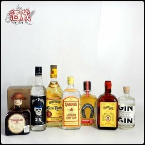 CE625◆1円～古酒 ◆ドンフリオ 750ml/キュロ/エラドゥーラ/ゴードン/ブラックデス/クエルボ他◆テキーラ ジン ◆ スピリッツ 7本 セット