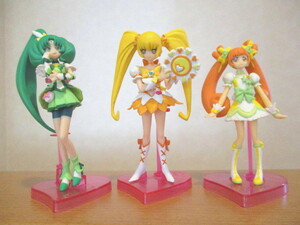 プリキュア キューティーフィギュア キュアサンシャイン キュアマーチ キュアロゼッタ ハトプリ スマプリ ドキプリ 食玩 当時物