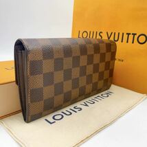 A2223 【極美品】LOUIS VUITTON ルイヴィトン ダミエ ポルトフォイユ サラ 長財布　二つ折り財布　ウォレット　N61734/CA3161_画像2