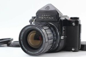 Pentax 6x7 Eye Level Finder + T 75mm f/4.5 Lens Medium Format ペンタックス 中判 一眼レフ フィルムカメラ レンズセット オールド