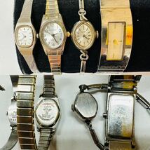 腕時計 大量まとめ売り SEIKO INVICTA ELGIN ESQ WALTHAM FOSSIL CASIO ANNE KLEIN GUESS DKNY 等 時計 200点 レディース ジャンク F2_画像5