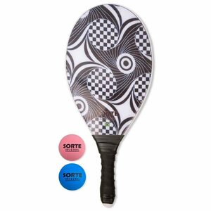 f less ko ball design racket GEOMETRICO glass fibre made SORTE ORIGINAL exclusive use ball 2 piece attaching 