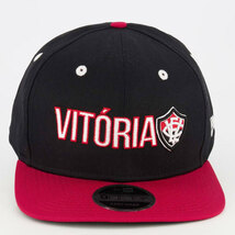 ECヴィトーリア公式 9FIFTY キャップ VITORIA NEW ERA ブラック×レッド_画像2