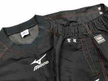 ミズノmizuno TOUGH BREAKER ピステシャツ トラックパンツ ウィンドブレーカー 上下セット メンズ スポーツ トレーニングウェア O 黒_画像2