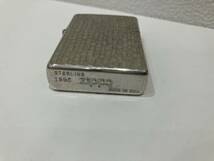 ZIPPO ジッポ STERLING スターリングシルバー 1996年 ハンマートーン ライター 銀製 火花・着火未確認　1218_画像4