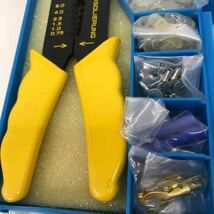 492　中古保管品　crimping tool　自動車専用　万能配線ペンチセット　工具　セット　ギボシ　平端子用　配線作業_画像3