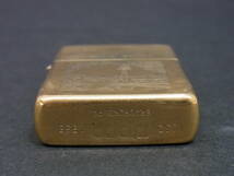 (XX58) 希少 Zippo SOLID BRASS 時計塔 コレクション 逆さ打ち 風景 ソリッドブラス ゴールド ヴィンテージ ダブルイヤー ジッポー ジッポ_画像7