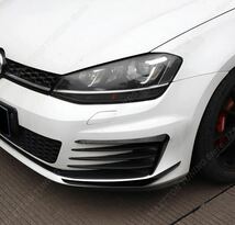 【送料無料】Vw Golf 7 mk7 gti gtd 2012-2017用のフロントバンパー,サイドエアトリム,ブラック用のスペアアクセサリー_画像3