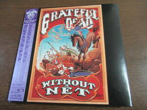 日本盤、紙ジャケ、2枚組、帯付、良品■グレイトフル・デッド【ウィズアウト・ア・ネット】GRATEFUL　DEAD■９０年発表の大傑作ライヴ。