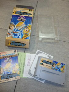 マニア向け 状態良好 ザ・ブルークリスタルロッド SFC 箱 説明書付き スーパーファミコン ハガキ 保証書付き H9/2930