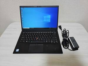 中古品 Lenovo ThinkPad X1 Carbon 20KGS1A800 i5-8350U 16GB SSD256GB 無線 Bluetooth カメラ 14インチ FHD(1920x1080) LTE Win10Pro