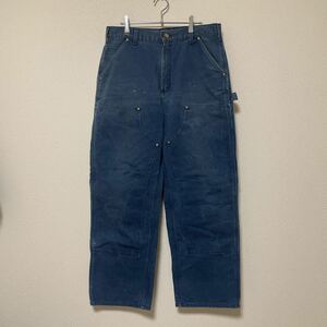 雰囲気抜群 90s 00s carhartt カーハート ダブルニー ペインターパンツ ダック W86 USA製 vintage ヴィンテージ フェード ワークパンツ