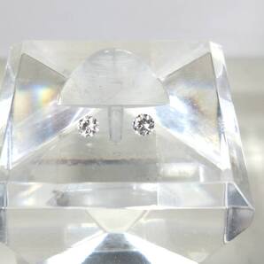 ダイヤモンド ラウンドブリリアントカットルース 0.09ct 2個セット 051107502803