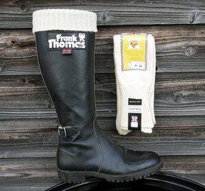 英国製 GOLDTOP ENGLAND ゴールドトップ 本格的 ロッカーズ ソックス ウール ロング シーブート オーバー ソックス Sea Boot Socks UK/8-10