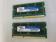GOLDEN MOEMORI 2Rx8 PC3-12800S 4GB 2枚組 8GB DDR3 ノートPC用 メモリ 204ピン DDR3-1600 4GB 2枚 DDR3 LAPTOP RAM_画像1