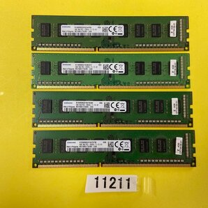 SAMSUNG 1Rx8 PC3-12800U 16GB 4GB 4枚 16GB DDR3 デスクトップ用 メモリ DDR3-1600 4GB 4枚 セット 240ピン ECC無し DDR3 DESKTOP RAMの画像1