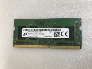 MICRON 1RX16 PC4-2666V-SC0-11 4GB DDR4 2666V 4GB ノート用メモリ PC4-21300 4GB 260ピン DDR4 LAPTOP RAM 中古 動作確認済み