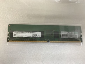 MICRON 1Rx8 PC4-2400T-ED1-11 8GB ECC DDR4デスクトップ用メモリ PC4-19200 8GB DDR4 DESKTOP RAM 中古動作確認済み