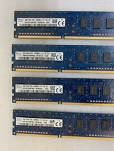 SK HYNIX 1Rx8 PC3-12800U 4GB 4枚組 1セット 16GB DDR3 デスクトップ用 メモリ ECC無し DDR3-1600 4GB 4枚で 16GB DDR3 DESKTOP RAM_画像2