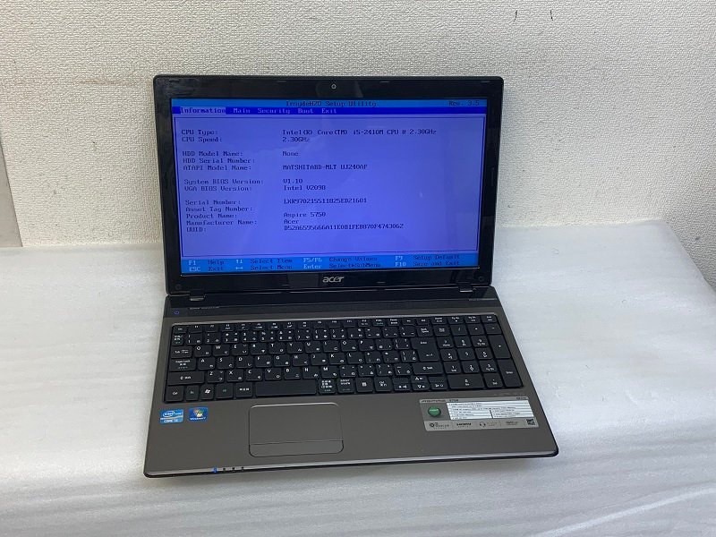2023年最新】Yahoo!オークション -acer ノートパソコン 5750の中古品