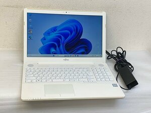 FUJITSU LIFEBOOK AH50/B3 FMVA50B3W2 CORE i7-7700HQ i7 第7世代 メモリ8GB HDD256GB BIOS 確認 現状品