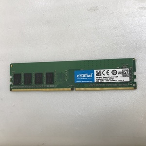 CRUCIAL DDR4-2666 8GB PC4-21300 8GB DDR4デスクトップ用メモリ 288ピン ECC無し DDR4 DESKTOP RAM 中古品動作品