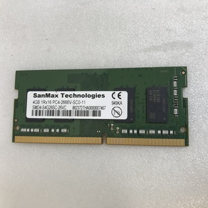 SANMAX PC4-2666V-SC0-11 4GB DDR4 ノート用メモリ PC4-21300 4GB 260ピン DDR4 LAPTOP RAM 中古 動作確認済み