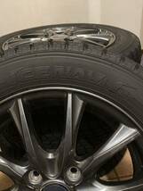 アルミホイール付きスタッドレスタイヤ４本セット アイスナビ6 155/65R 14 キャンバスなど　引き取りに来て頂ける方限定_画像3