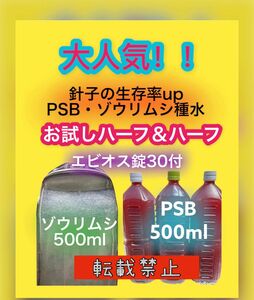 光合成細菌 PSB ゾウリムシ 種水 エビオス錠 説明書付 エサ めだか 針子