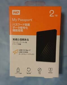 WESTERN DIGITAL　ポータブルHDD WD My Passport 2TB ブラック　WDBYVG0020BBK-JESN
