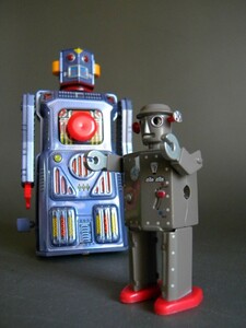 絶版限定★★MASUDAYA ロボット TARGET ROBOT 復刻 ブリキ 作動品＆ミニ ダイキャスト Vintage 状態良好★★「定形外/LP可」未展示 保管