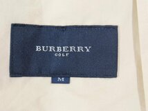 バーバリーゴルフBURBERRY GOLF■コットン ジップジャケット ブルゾン ワンポイント刺しゅう 日本製 /三陽商会■M■ベージュ ※NK3o16318_画像5