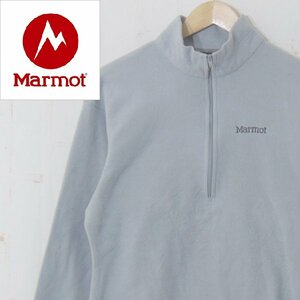  Marmot Marmot# Pola Tec fleece jacket pull over half Zip ## gray *NK3o16245