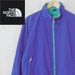 ノースフェイスTHE NORTH FACE■ナイロン ジップジャケット 裏メッシュ 背面デカロゴ 日本製 NP-2230M■L■ブルー系 ※NK3o16294