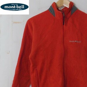 モンベルmont-bell■クリマプラス フリース ジップジャケット■M■オレンジ ※NK3o16384