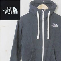 ノースフェイスTHE NORTH FACE■リアビュー フルジップ フーディ コットンパーカー ジップジャケット NT11530■XS■ネイビー ※NK3n17095_画像1