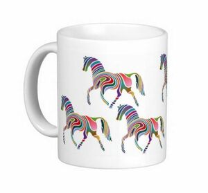 [ rainbow. horse. illustration ]. mug 2