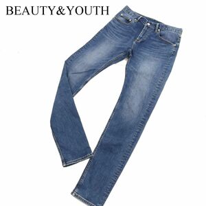 BEAUTY&YOUTH ユナイテッドアローズ USED加工★ ストレッチ ジェギンス デニム パンツ ジーンズ Sz.M　メンズ　C3B04103_A#R